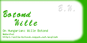 botond wille business card